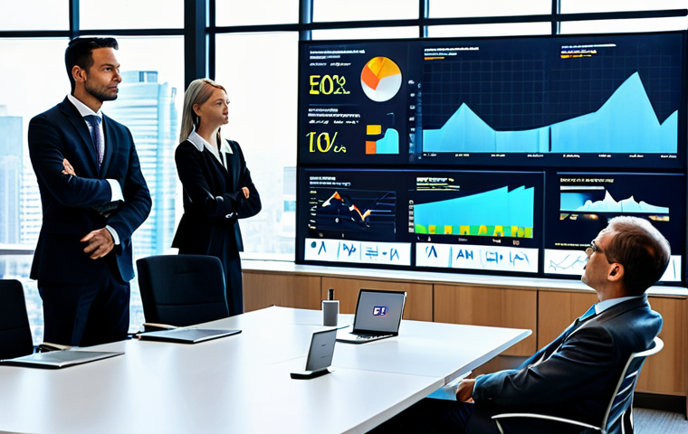 A diverse group of professional angel investors, men and women of varying ages, meticulously analyzing financial data on large interactive screens in a sleek, modern boardroom. The digital displays showcase complex charts, graphs, and financial projections, with natural light streaming through large windows revealing a sophisticated city skyline. The atmosphere is one of focused concentration and serious deliberation. Subjects are fully clothed in professional business attire, modest clothing, appropriate attire, professional dress. Photorealistic, high-resolution, sharp focus, perfect anatomy, correct proportions, natural pose, well-formed hands, proper finger count, natural body proportions, safe for work, appropriate content, fully clothed, professional, family-friendly.