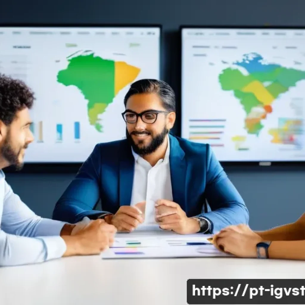 앤젤 투자로 인한 창업자 퇴출 사례 - A modern Brazilian startup office scene showing a diverse group of entrepreneurs and an angel invest...