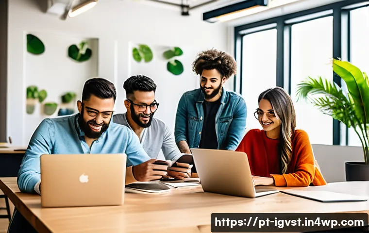 대규모 앤젤 투자 전략 - A modern startup office scene in São Paulo, Brazil, featuring a diverse team of young entrepreneurs ...